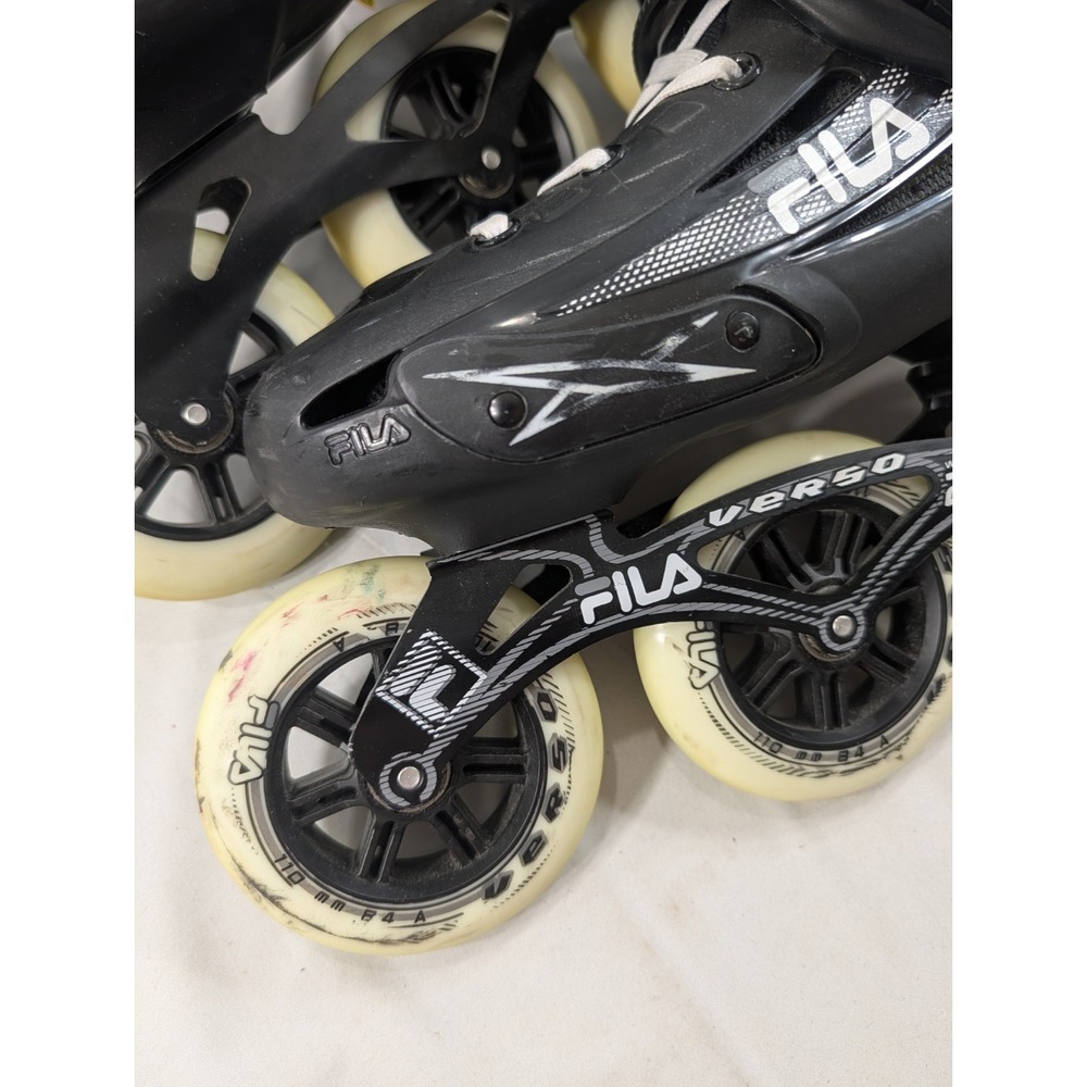 Excellent Condition Fila Houdini Pro 110mm 248 3x110 White Black Inline Skate View 3